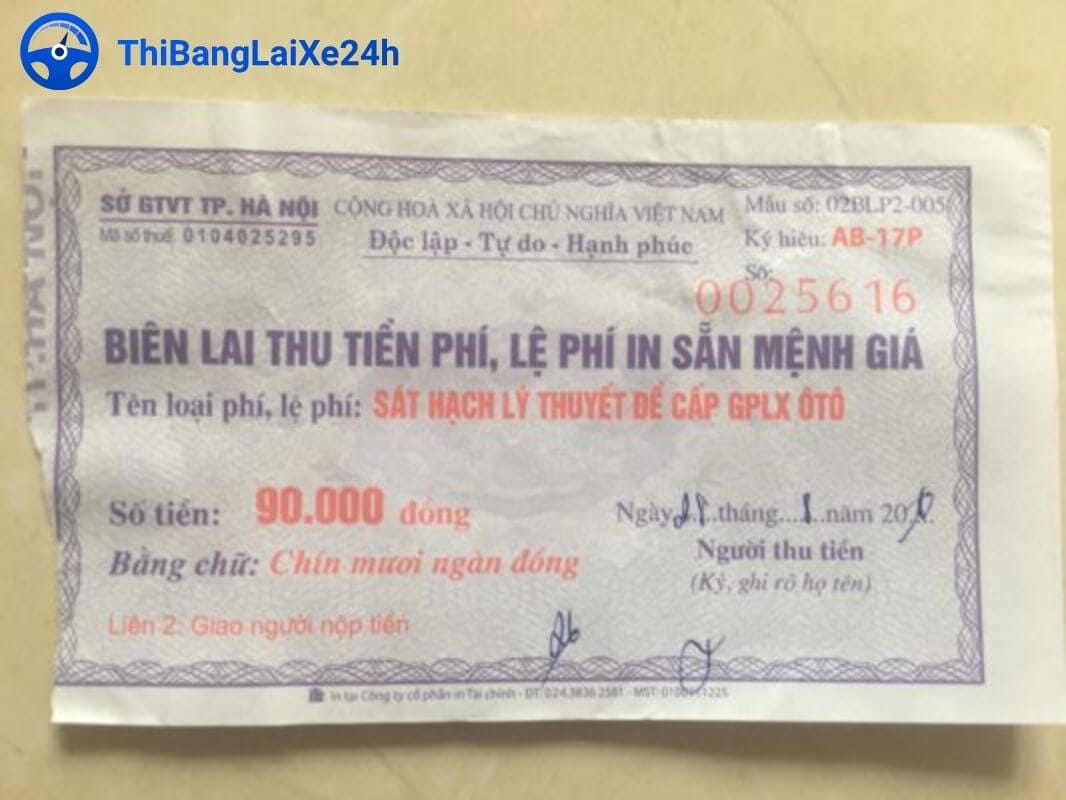 bien lai thu phi sat hach ly thuyet B2